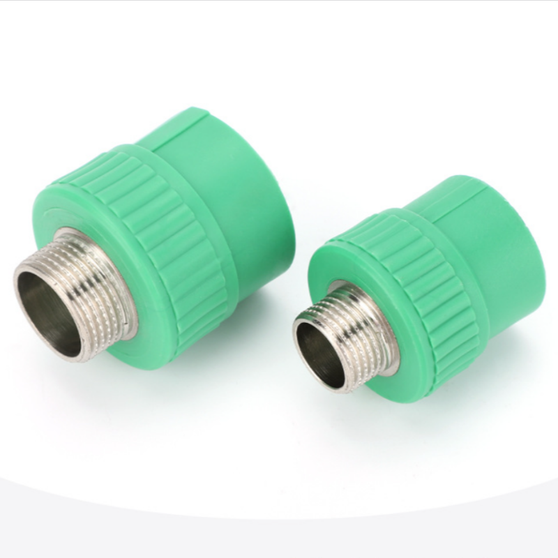 Low Pressure PPR Male Adapter Socket Threaded Plastic Brass Pipe Nipple Coupling Connector Cheap PPR Water Pipe Fitting Name